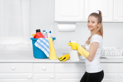Local office cleaning team working in a Collierswood business premises