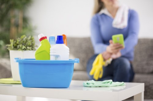 Professional move-out cleaning service for a Colliers Wood property